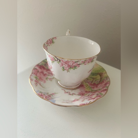 Royal Albert Bone China England Blossom Time Tea Cup & Saucer Set | Pink Blossom - Picture 2 of 7